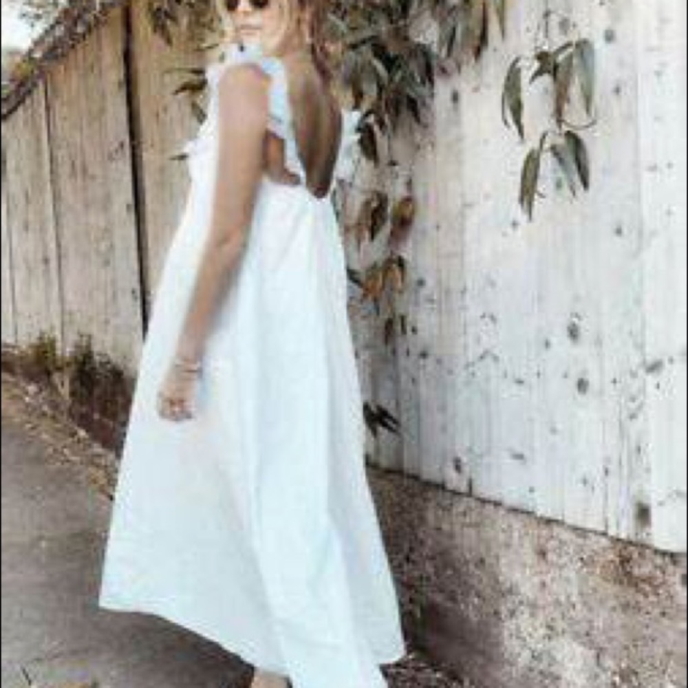 H&M white Maxi dress Size Small
